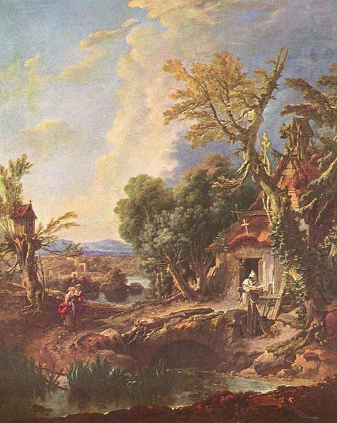 Francois Boucher Landschaft mit dem Bruder Lucas china oil painting image